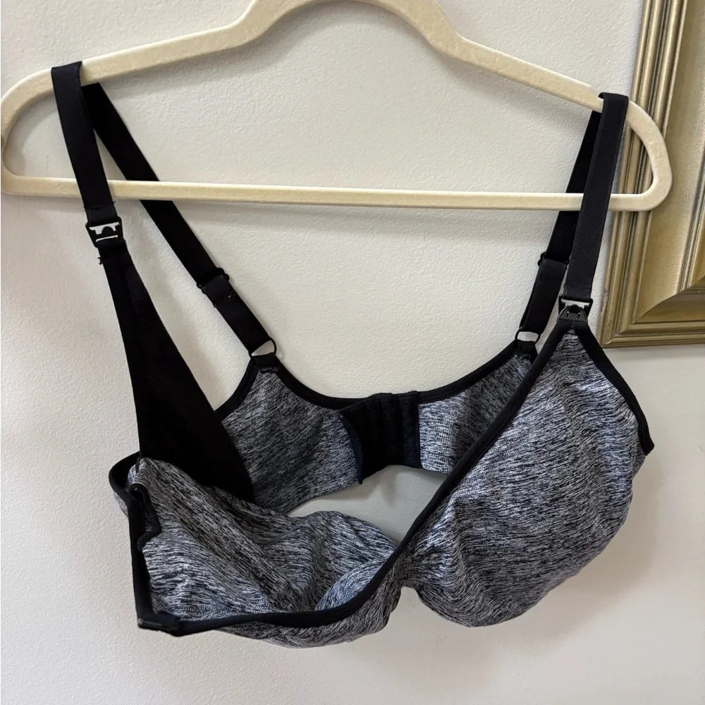 Motherhood Black and Gray Nursing Bra - Picture 3 of 4